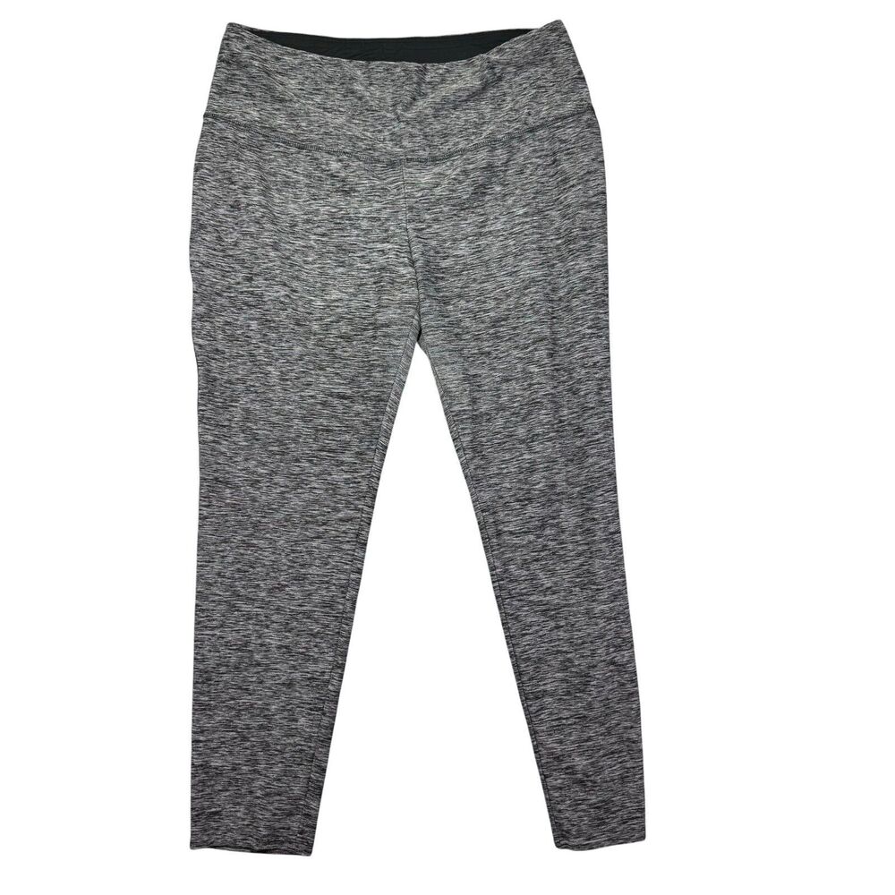Chicos Leggings Womens 2 US 12 14 Gray Zenergy Stretch Activewear Gym Athleisure